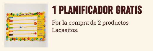 Planificador de regalo al comprar 2 productos Lacasitos